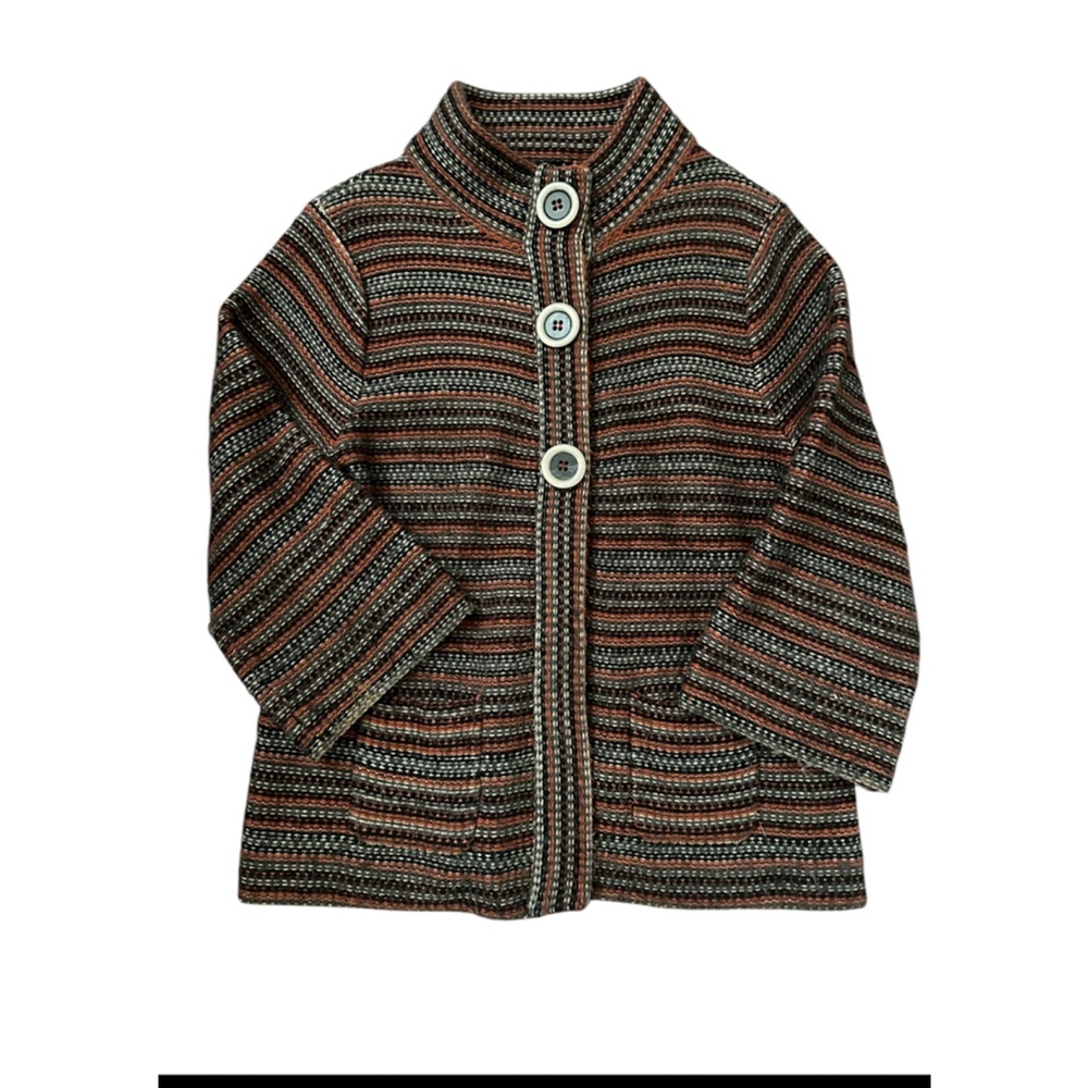 Moonlight Bay Cardigan Brown Gray Medium